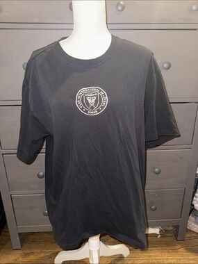 Inter Miami CF Messi #10 Black Graphic T-Shirt MLS Soccer Tee Size M